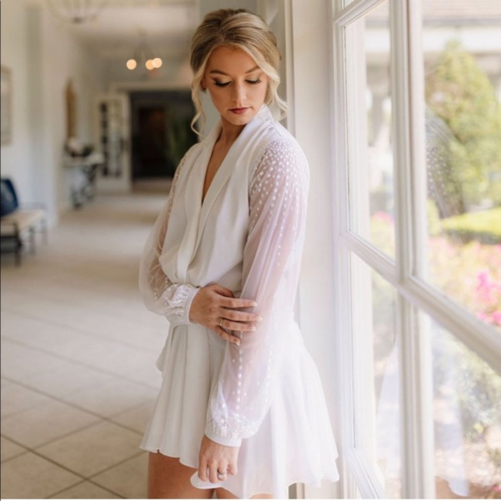 Robed With Love Alanna White Bridal Robe